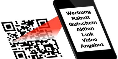 Plastikkarte mit QR-Code
